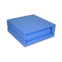 皖川定型天蓝色被套消防蓝色纯棉被褥定型被经典款式被套 床单+被套+枕套三件套