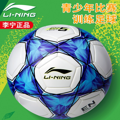 李宁(LI-ING)足球儿童小学生专用球4号5号成人青少年初中生训练球