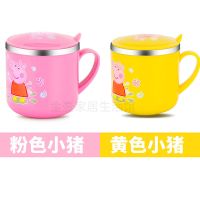 哆来a梦水杯304不锈钢儿童水杯防摔防烫家用宝宝幼儿园小孩喝水杯可爱小学生