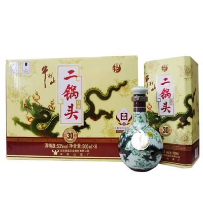 牛栏山二锅头珍品三十年(30年)青龙53度500ml*6瓶清香型白酒 整箱装