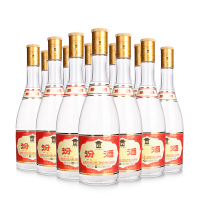 [券再减10]山西汾酒杏花村酒 53度黄盖汾酒 475ml*12 清香型白酒