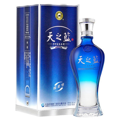 洋河 天之蓝 蓝色经典 浓香型白酒 38度480ml 单瓶装