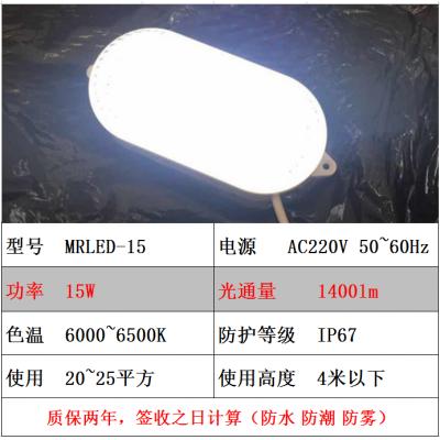 厂家直销LED冷库灯10W防爆照明灯具防水防潮灯罩冷库灯具一体化15W电压220V正白光波迷娜BOMINA