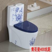 青花瓷彩色马桶家用坐便器节水静音彩花超漩虹吸式座便器青花瓷400坑距其他/other波迷娜BOMINA