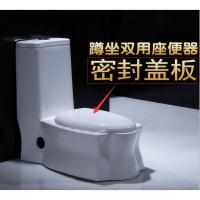 蹲坐两用马桶双用可蹲可坐一体座坐便器家用连体式陶瓷节水卫生间波迷娜BOMINA