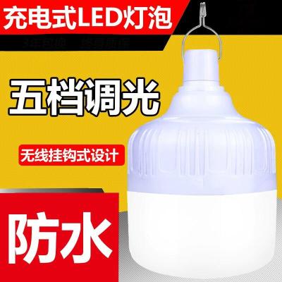 充电LED家用移动夜市摆摊地摊户外无线照明应急停电节能灯泡波迷娜BOMINA