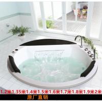 圆形嵌入式浴缸双人情侣家用酒店情趣浴缸恒温冲浪按摩大瀑布浴盆波迷娜BOMINA