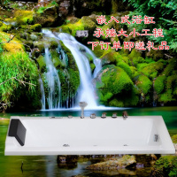 浴缸家用情侣按摩恒温浴缸亚克力镶入式浴缸内嵌入式情趣双人C款按摩配置(备注左右缸)波迷娜BOMINA