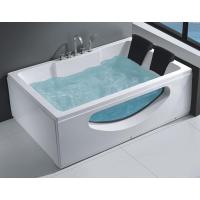 双人亚克力浴缸海景玻璃浴池冲浪按摩浴盆1.8米恒温泡泡浴缸冲浪按摩(左裙)≈1.8M波迷娜BOMINA