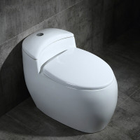 卫浴鸡蛋马桶个性创意坐厕卫生间家用欧式陶瓷虹吸式坐便器雪花釉面+脲醛盖板波迷娜BOMINA