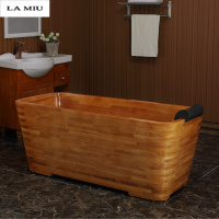 新款橡木沐浴桶泡澡木桶木质橡木浴缸洗澡木桶浴桶泡澡桶波迷娜BOMINA