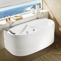 新款椭圆形浴缸亚克力家用浴桶1.6米按摩冲浪浴缸坐式3023-W波迷娜BOMINA