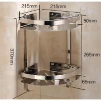 浴室角架置物架架304不锈钢洗澡间淋浴房挂件双层储物架波迷娜BOMINA