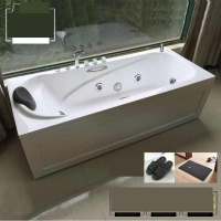 嵌入浴缸嵌入式定制亚克力恒温冲浪普通家用浴缸电脑板欧式人家单人下水贵妃方形Y波迷娜BOMINA