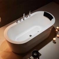 嵌入式浴缸家用卫生间浴缸浴盆情侣亚克力浴池欧式独立式家用洗澡盆厚边加五件套波迷娜BOMINA