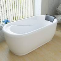 亚克力欧式家用独立式多色小浴缸银金两色五件套龙头多尺寸波迷娜BOMINA