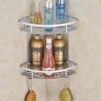 双层三角架浴室角架板兰 太空铝三角篮 拐角收纳架置物架波迷娜BOMINA