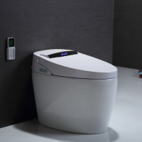 家用智能马桶一体电动式全自动翻盖脚触冲水坐便器250/350坑距波迷娜BOMINA
