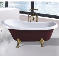 批时尚古典贵妃亚克力浴缸个性脚架独立双人SPA浴缸厂家直销波迷娜BOMINA