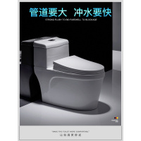双孔超漩虹吸式静音座便器防臭节水抽水坐便器普通连体马桶纳米自洁釉加宽排污-银色按钮波迷娜BOMINA