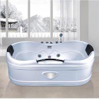 厂家批多功能椭圆形浴缸时尚亚克力按摩浴缸家用独立式浴缸 1800*980*650(水件缸)波迷娜BOMINA