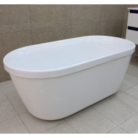 浴缸浴缸坐式家用小户型迷你配置落地洗澡盆独立情侣五件套保温蓝色龙头波迷娜BOMINA