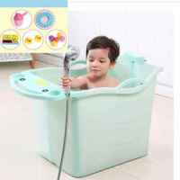 可折叠婴儿浴盆大号新生儿童洗澡桶小孩可坐宝宝浴桶泡澡桶抖音款波迷娜BOMINA