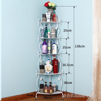 铁艺三角架浴室置物架落地式多层洗手间卫生间收纳浴室架毛巾架子波迷娜BOMINA