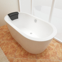 浴缸浴缸一体家用黑红独立式澡盆左裙豪华浴盆欧式哑光扶手浴室泡澡小户型空缸拍下备注浴缸颜色波迷娜BOMINA