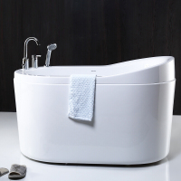 嵌入式浴缸浴盆家用独立式浴池浴缸亚克力卫浴小户型单人保温方形anW024Q1.2-波迷娜BOMINA