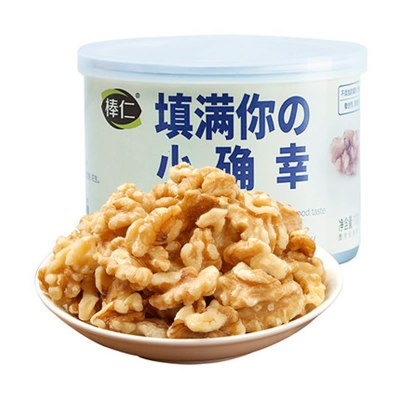 棒仁椒盐烘焙桃仁烘焙桃仁100g/罐休闲零食核桃仁