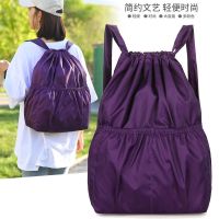 2021新款尼龙束口袋双肩包防泼水运动背包学生大容量轻便旅行大包
