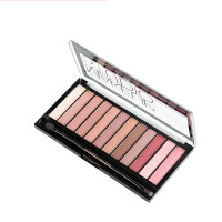 Sivanna 思薇娜12色眼影盘珠光哑光大地色粉色桃花妆眼影 04#大地系灰色