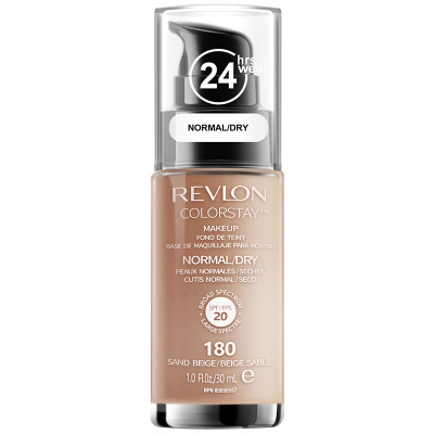 Revlon 露华浓持久无瑕水润保湿遮瑕粉底液 不易脱色防晒化妆品 180#小麦色 中干性 美国进口