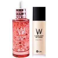 w.lab韩国进口 水分肌底超模精华提亮液55ml 妆前保湿服帖隐形毛孔 滋养+控油 色号拍下备注 不备注随机发