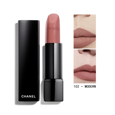 Chanel 香奈儿新黑管炫亮魅力柔雾唇膏口红3.5G 2018新品 102 法国进口