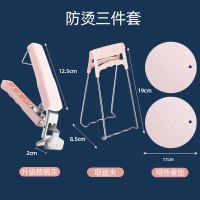 取碗器夹盘器碗夹提盘夹碟盘子蒸菜夹子厨房小工具 [实用三件套](夹碗器+取盘器+隔热餐垫*2)