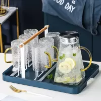 冷水壶套装北欧创意玻璃水具大容量家用凉水杯扎壶