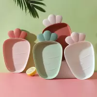 糖果盘干果盘瓜子盘创意现代客厅茶几零食水果盘北欧风格ins家用 萝卜款(4只装)4色