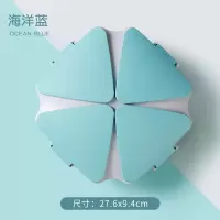 欧式创意干果盒分格带盖密封干果盘糖果盒水果盘客厅家用瓜子坚果 按压式开盖(绿色)