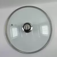 锅盖钢化玻璃盖家用透明盖子炒锅蒸锅 钢化玻璃锅盖-能适合28cm锅278mm-288mm