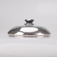 视不锈钢组合钢化玻璃盖26 28 30 32 34CM蒸锅炒锅盖 规格18cm