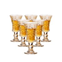 透明玻璃小白酒杯套装欧式浮一烘焙精灵口杯酒具白酒杯子一两六只装