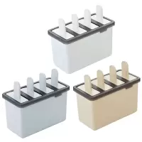 雪糕模具家用做冰棍冰棒diy冰淇淋冻冰烘焙精灵块盒冰糕冰格自制冰盒棒冰 1套北欧白+1套北欧蓝+1套北欧米