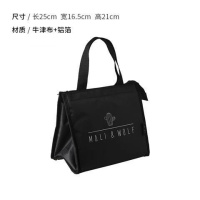 便当袋手提包饭盒袋子大号便当包烘焙精灵保温饭防油大容量带饭饭盒袋 仙人掌小号[拉链款]