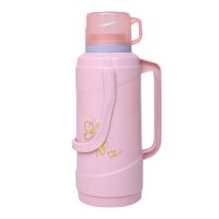 暖壶家用老式热水瓶暖水瓶暖水壶烘焙精灵学生宿舍保温水瓶玻璃内胆 3.2L粉红色8061 整套(外壳+内胆)+防水托盘