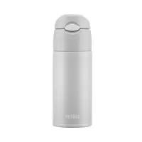 膳魔师(THERMOS)儿童学生宝宝成人吸管杯保温杯水杯400ml TCMI-400S 浅灰色