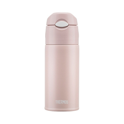 膳魔师(THERMOS)儿童学生宝宝成人吸管杯保温杯水杯400ml TCMI-400S 粉色