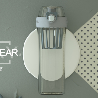 运动水杯果汁杯便携蛋白质烘焙精灵健身杯情侣成人随手杯子 摇摇杯—热力灰