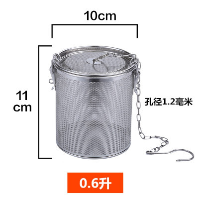 煮炖肉调料包不锈钢过滤袋卤烘焙精灵水卤料篮香料袋煲鱼汤调味料盒大料包 直径10CM高11CM